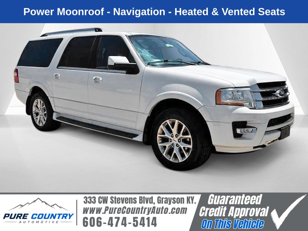 White Platinum Clearcoat Metallic 2017 Ford Expedition SUV / Crossover Four-Wheel Drive 6-Speed Automatic