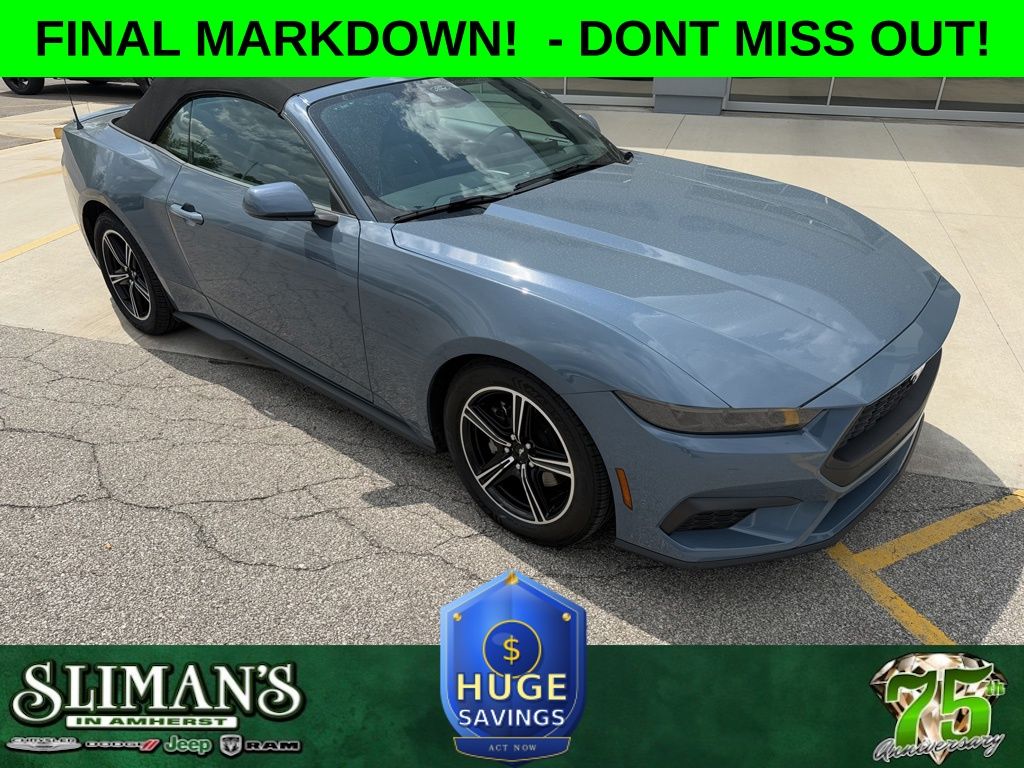 Vapor Blue 2025 Ford Mustang Convertible Rear-Wheel Drive Automatic