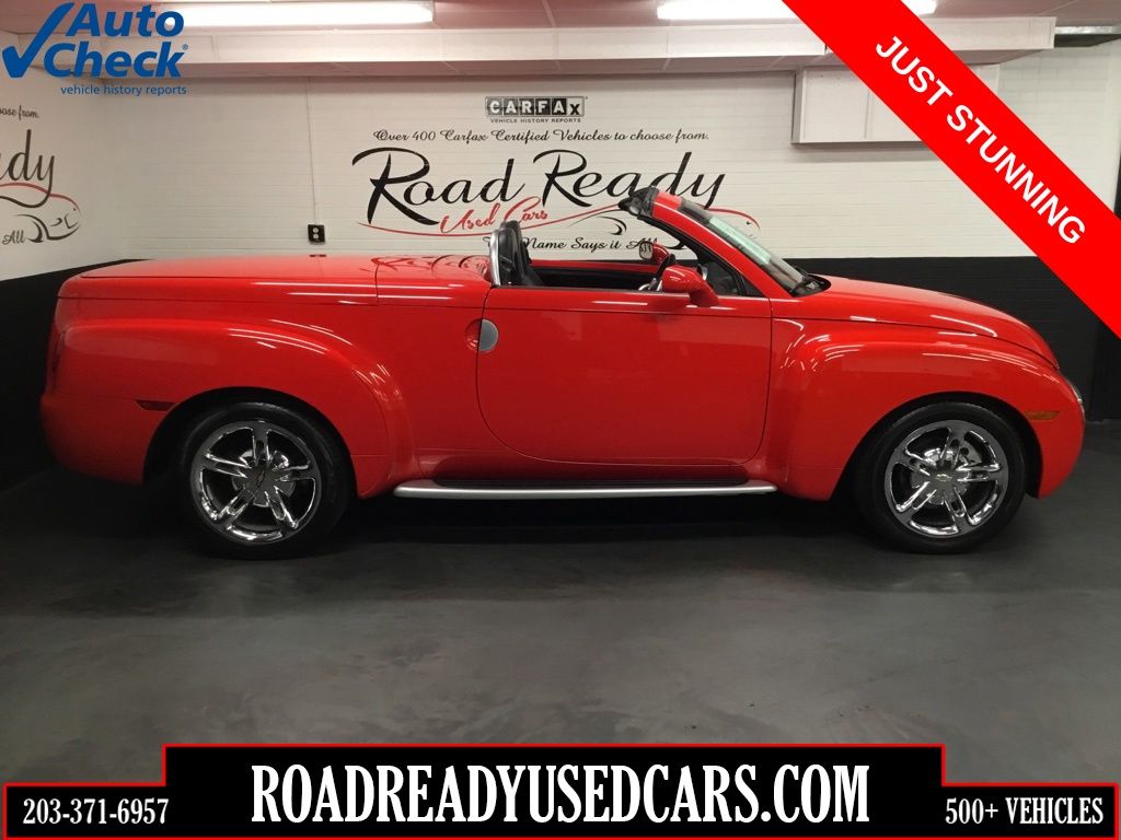 Redline Red 2005 Chevrolet SSR Convertible Rear-Wheel Drive 4-Speed Automatic Overdrive