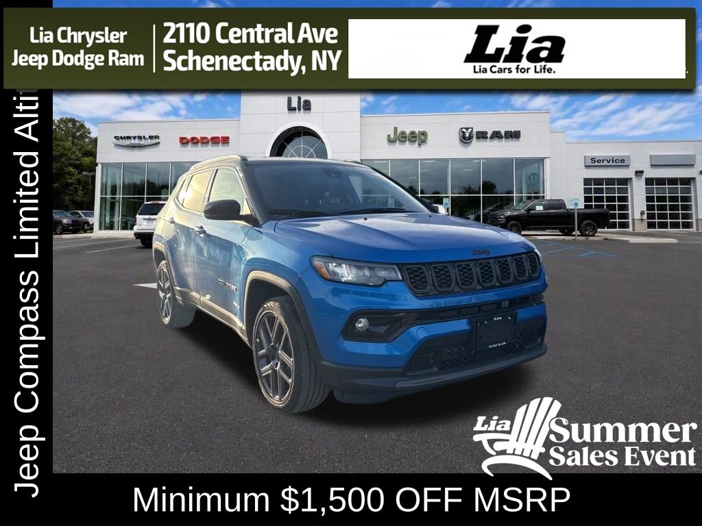 Hydro Blue Pearlcoat 2026 Jeep Compass SUV / Crossover Four-Wheel Drive 8-Speed Automatic