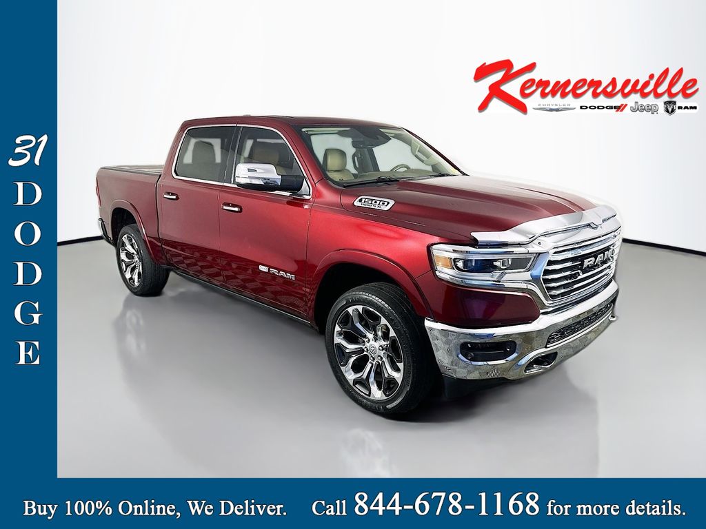 Delmonico Red Pearlcoat 2019 RAM 1500 Laramie Longhorn Crew Cab RWD Pickup Truck 4X2 Automatic