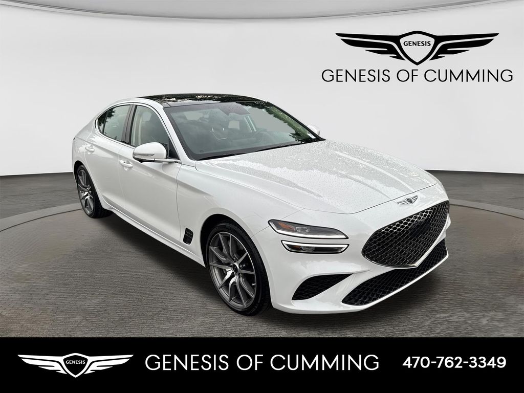 Uyuni White 2026 Genesis G70 Sedan Rear-Wheel Drive 8-Speed Automatic