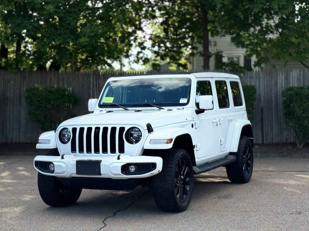 Bright White Clearcoat 2021 Jeep Wrangler Unlimited High Altitude 4WD SUV / Crossover Four-Wheel Drive 8-Speed Automatic