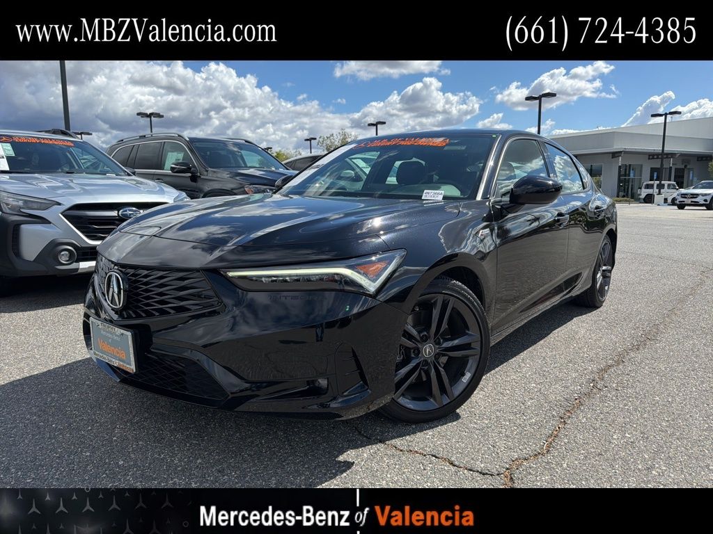 Majestic Black Pearl 2025 Acura Integra FWD with A-SPEC Package Sedan Front-Wheel Drive Continuously Variable Transmission