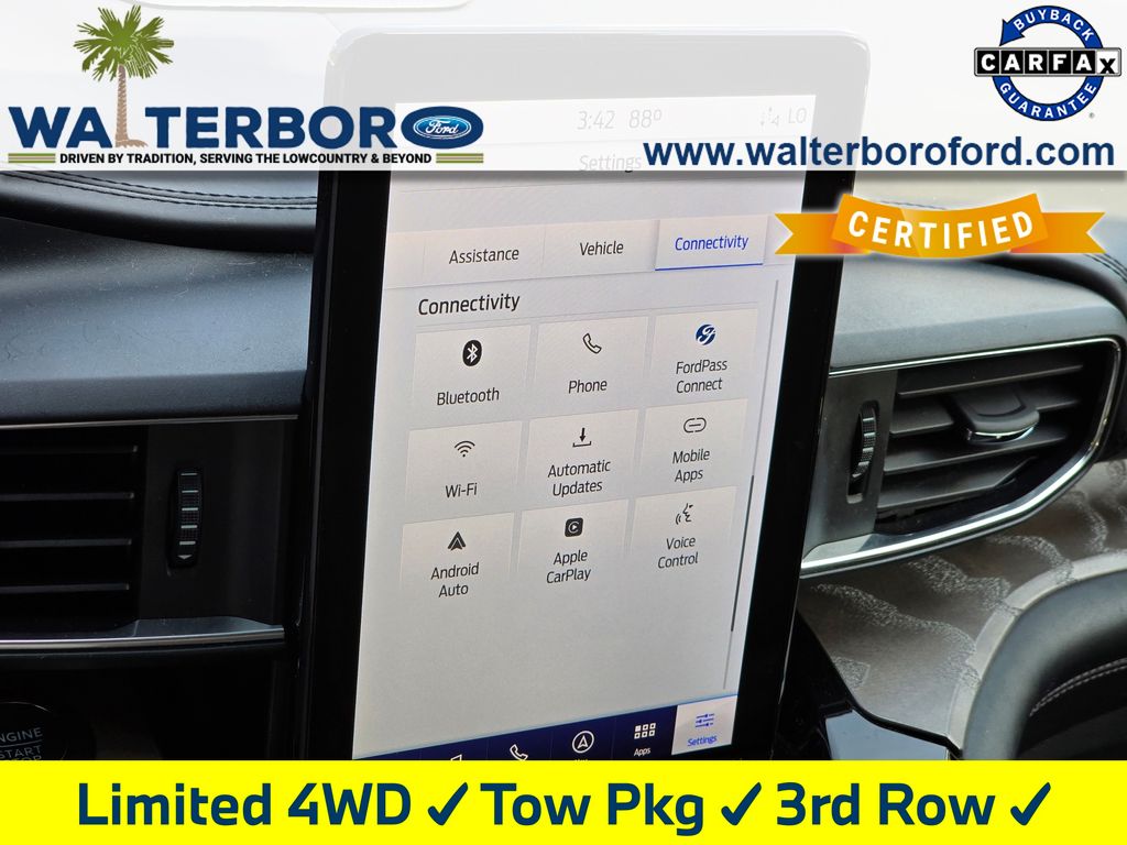 2022 Ford Explorer Platinum White at Stokes Volkswagen