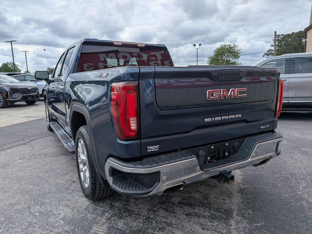 Pacific Blue Metallic 2019 GMC Sierra 1500 SLT Crew Cab 4WD Pickup Truck Four-Wheel Drive 8-Speed Automatic