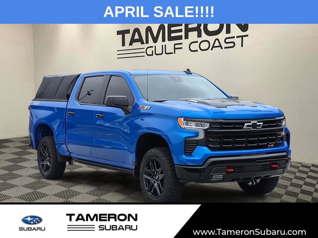 Riptide Blue 2025 Chevrolet Silverado 1500 LT Trail Boss Crew Cab 4WD Pickup Truck Four-Wheel Drive 8-Speed Automatic