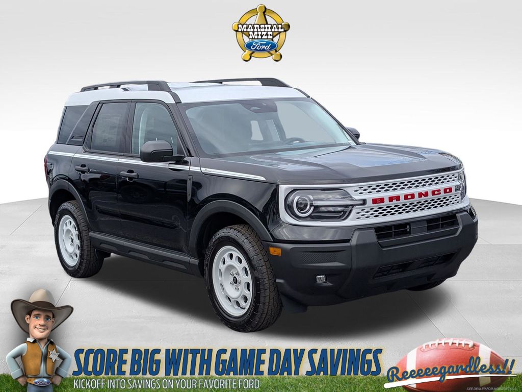 Shadow Black 2025 Ford Bronco Sport SUV / Crossover All-Wheel Drive 8-Speed Automatic