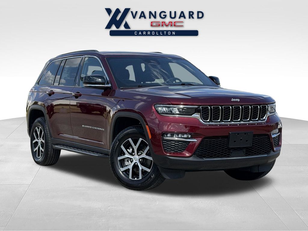 Velvet Red Pearlcoat 2025 Jeep Grand Cherokee SUV / Crossover Four-Wheel Drive 8-Speed Automatic