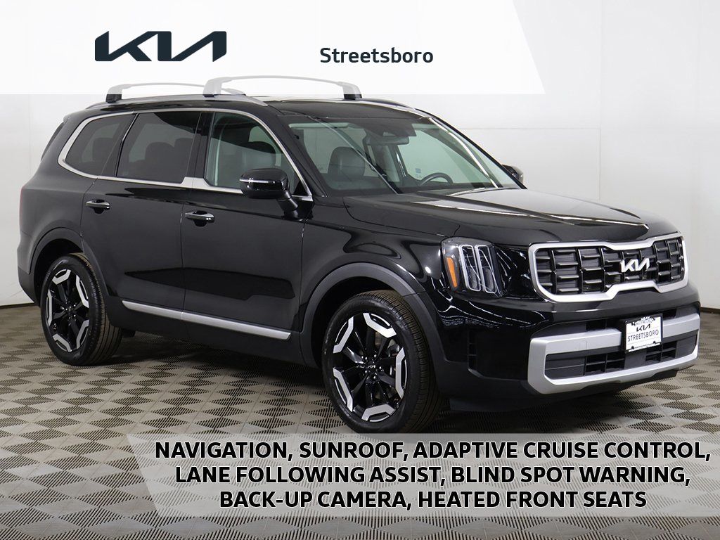 Ebony Black 2025 Kia Telluride S AWD SUV / Crossover All-Wheel Drive 8-Speed Automatic