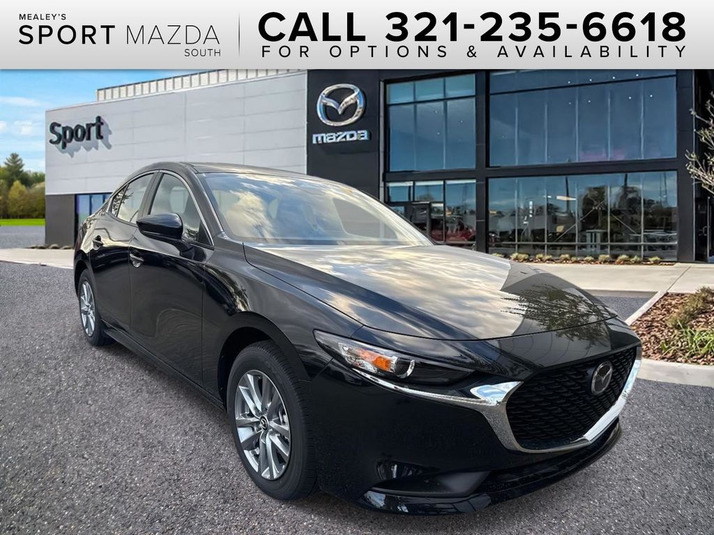 Jet Black Mica 2026 Mazda MAZDA3 Sedan Front-Wheel Drive 6-Speed Automatic