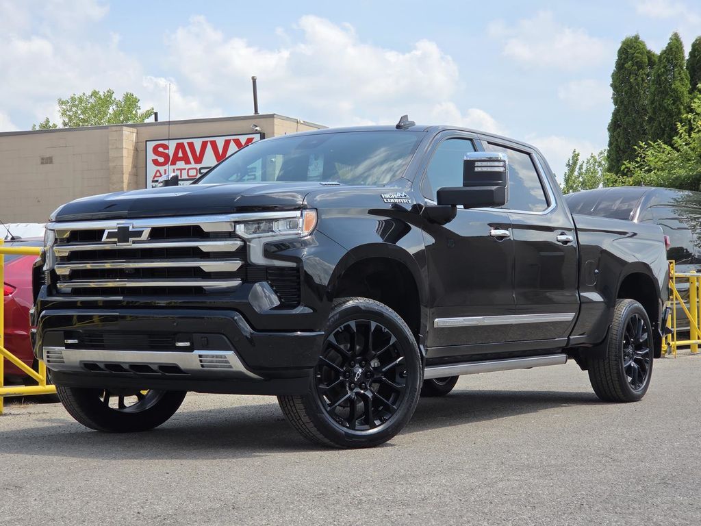 Black 2024 Chevrolet Silverado 1500 Pickup Truck Four-Wheel Drive Automatic