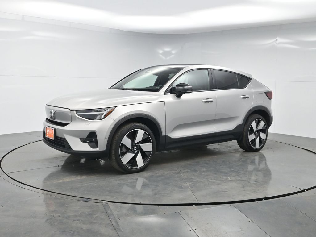 Silver 2023 Volvo C40 Recharge SUV / Crossover All-Wheel Drive 1-Speed Automatic