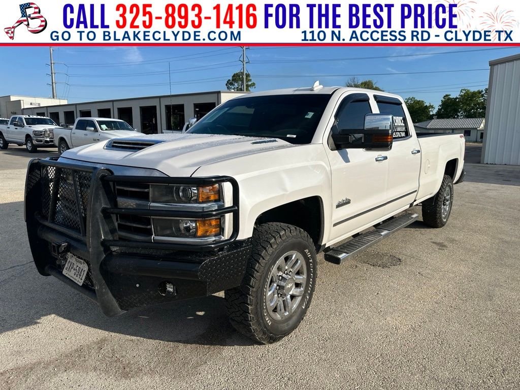 White (Iridescent Pearl Tricoat) 2019 Chevrolet Silverado 3500HD Pickup Truck Four-Wheel Drive 6-Speed Automatic