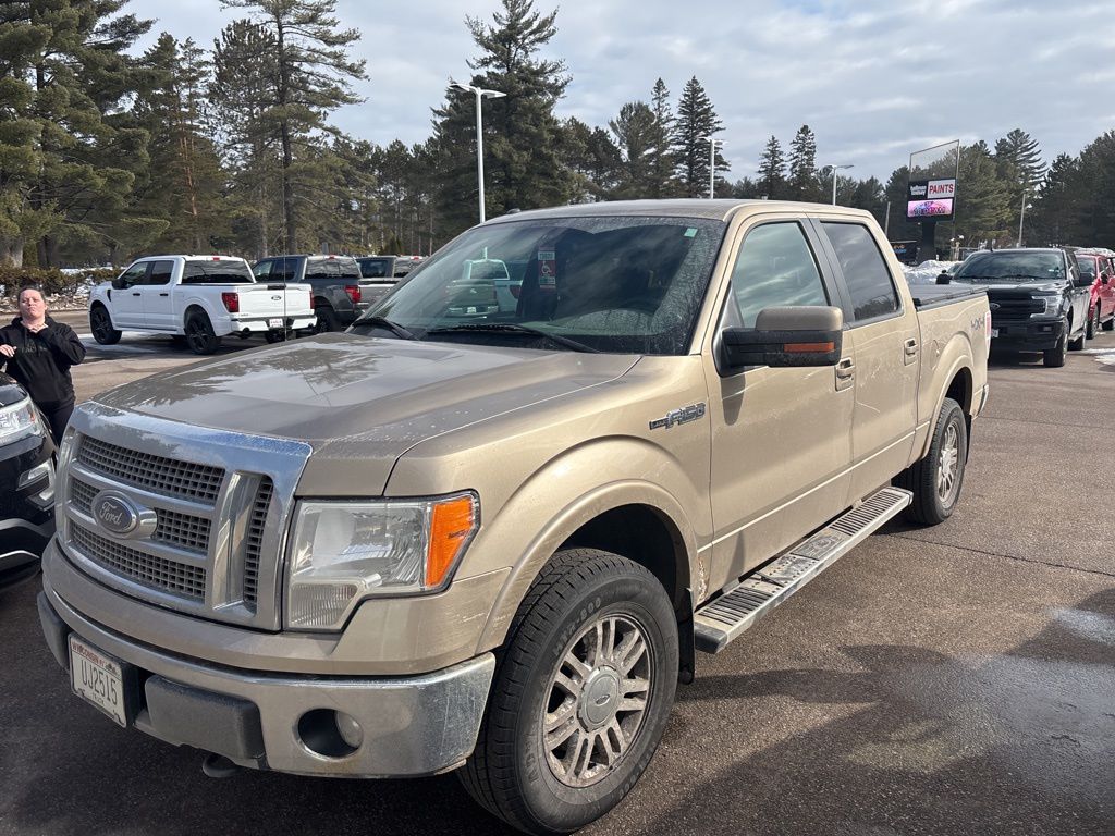 Pale Adobe Metallic 2012 Ford F-150 Lariat SuperCrew 4WD Pickup Truck Four-Wheel Drive 6-Speed Automatic