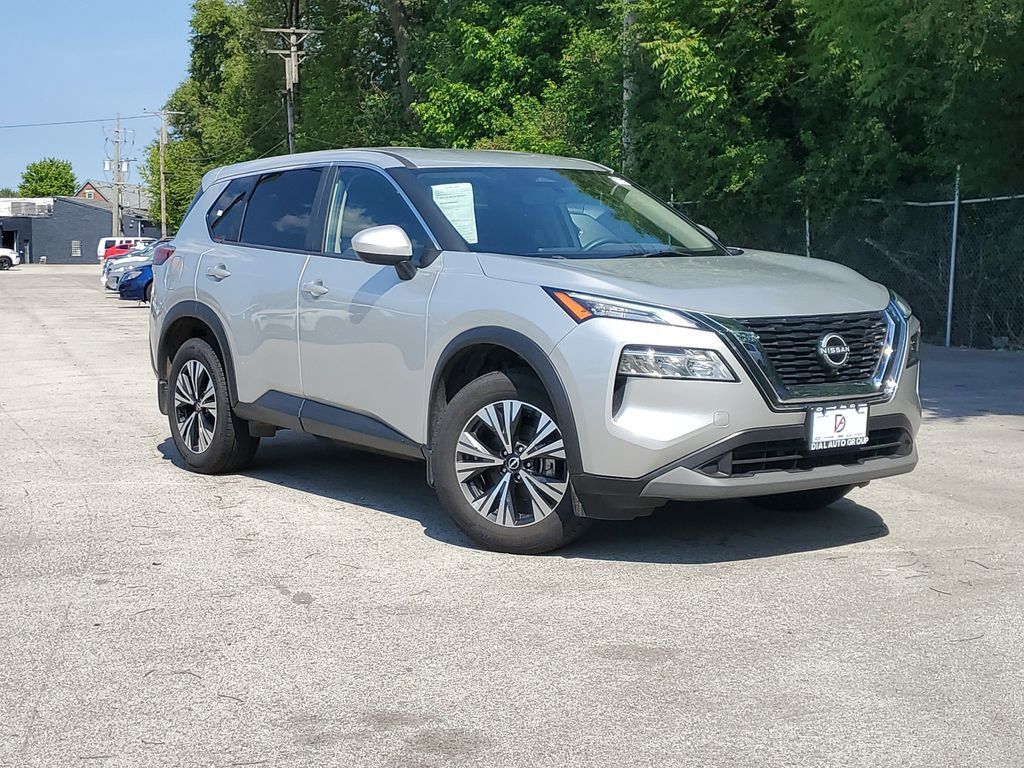Brilliant Silver Metallic 2023 Nissan Rogue SUV / Crossover All-Wheel Drive Continuously Variable Transmission