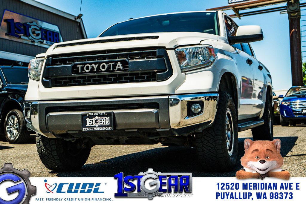 Super White 2016 Toyota Tundra 1794 CrewMax 5.7L 4WD Pickup Truck Four-Wheel Drive 6-Speed Automatic Overdrive