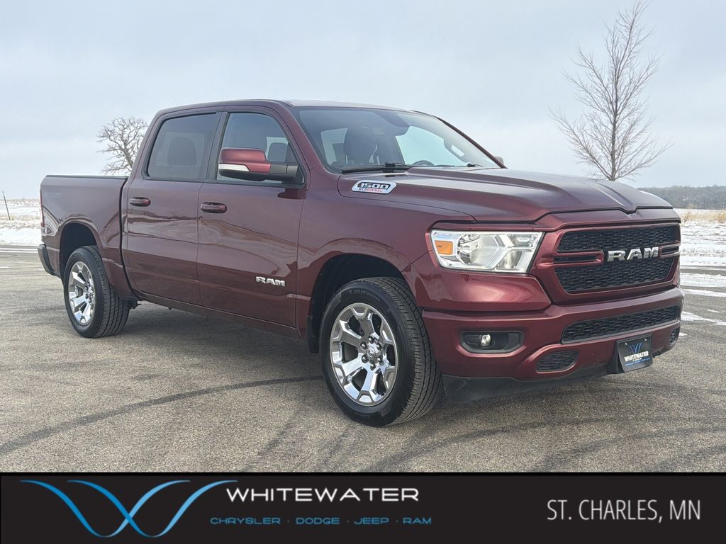 Delmonico Red Pearlcoat 2022 RAM 1500 Big Horn Crew Cab 4WD Pickup Truck Four-Wheel Drive 8-Speed Automatic