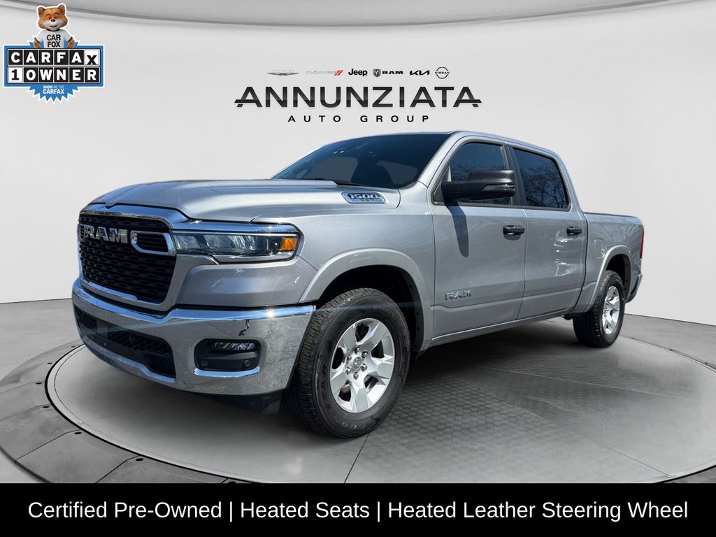 Billet Silver Metallic Clearcoat 2025 RAM 1500 Pickup Truck Four-Wheel Drive 8-Speed Automatic