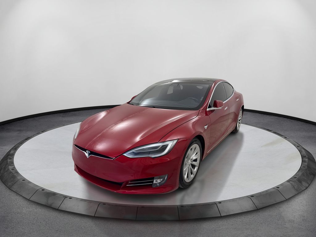 Red Multi-Coat 2017 Tesla Model S Sedan All-Wheel Drive 1-Speed Automatic