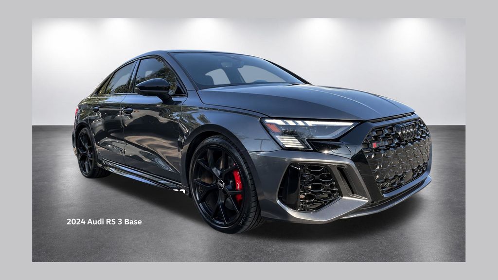 Gray 2024 Audi RS 3 Sedan All-Wheel Drive 7-Speed Automatic