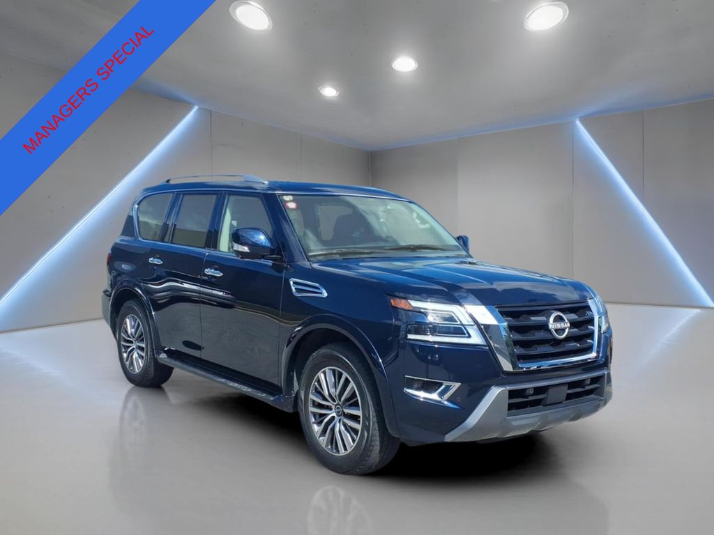 Blue Pearl 2024 Nissan Armada SL 4WD SUV / Crossover Four-Wheel Drive 7-Speed Automatic