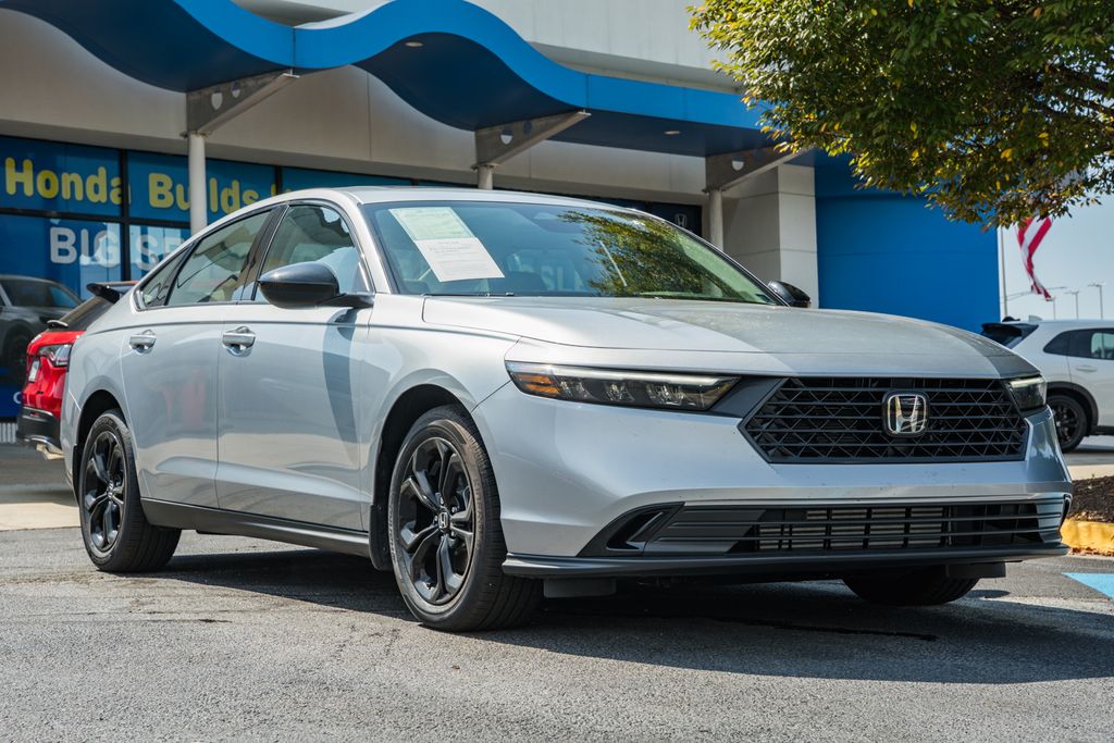 Silver 2025 Honda Accord Sedan Front-Wheel Drive Continuously Variable Transmission