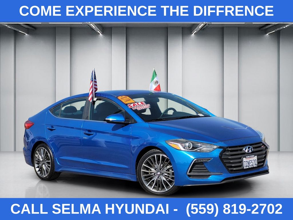 Electric Blue Metallic 2017 Hyundai Elantra Sport FWD Sedan Front-Wheel Drive 6-Speed Manual