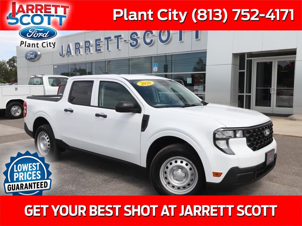 Oxford White 2026 Ford Maverick XL SuperCrew AWD Pickup Truck All-Wheel Drive Continuously Variable Transmission