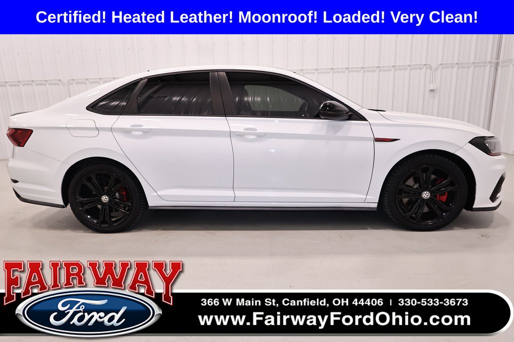 Pure White w/Black Roof 2021 Volkswagen Jetta GLI Sedan Front-Wheel Drive 7-Speed Dual Clutch