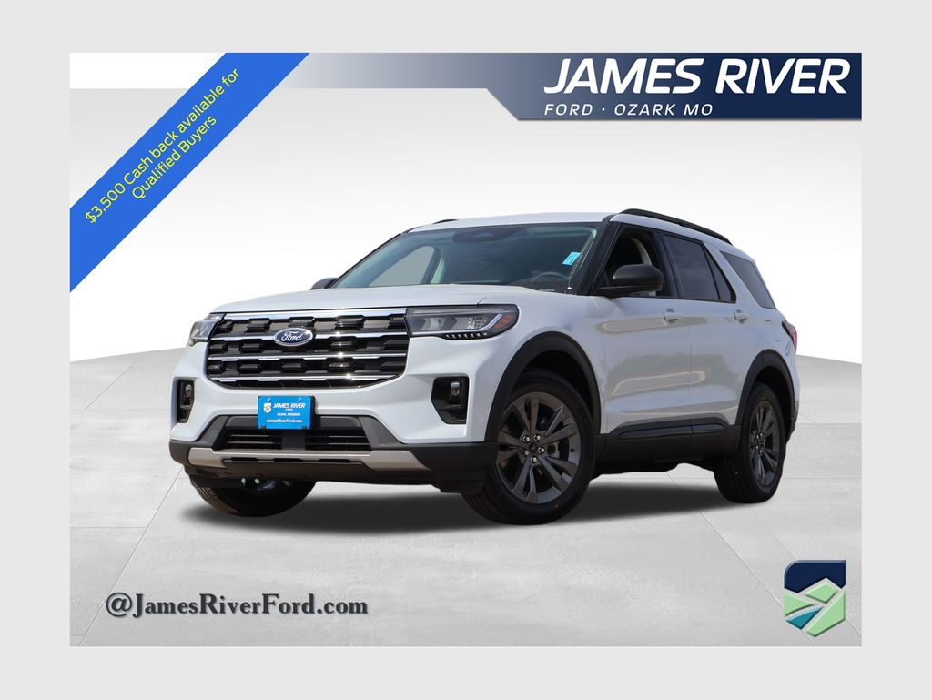 White Metallic 2026 Ford Explorer Active AWD SUV / Crossover All-Wheel Drive Automatic
