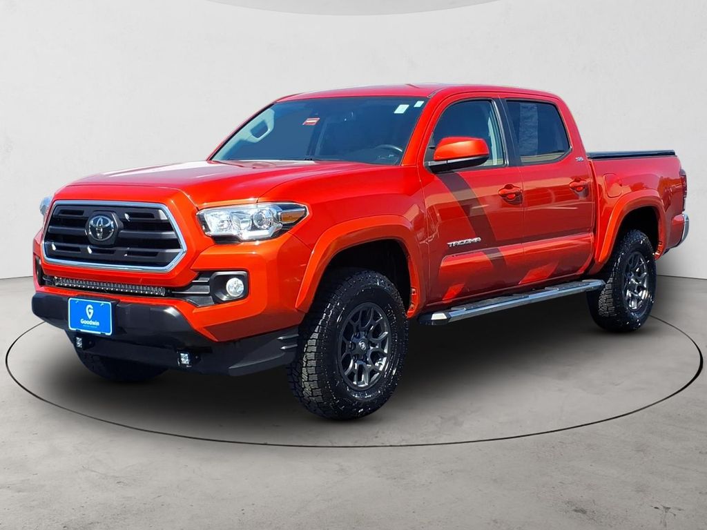 Inferno Red 2018 Toyota Tacoma Pickup Truck Four-Wheel Drive 6-Speed Automatic