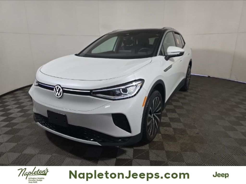 Opal White w/Black Roof 2023 Volkswagen ID.4 Pro S Plus AWD SUV / Crossover All-Wheel Drive Automatic