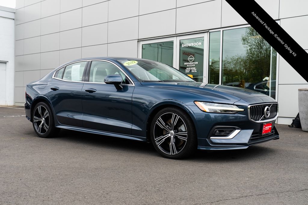 Denim Blue Metallic 2019 Volvo S60 T6 Inscription AWD Sedan All-Wheel Drive Automatic