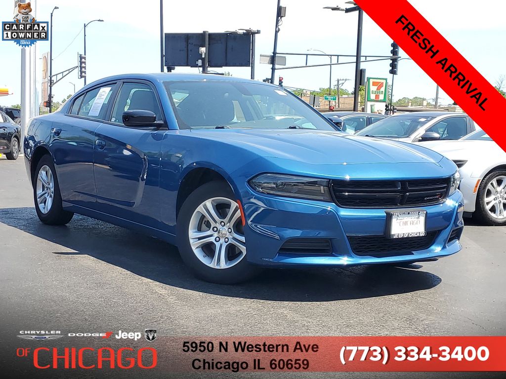 Blue (Frostbite) 2023 Dodge Charger SXT RWD Sedan Rear-Wheel Drive 8-Speed Automatic