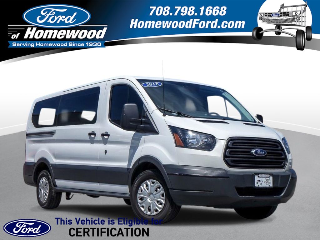 Oxford White 2018 Ford Transit Passenger Van Rear-Wheel Drive 6-Speed Automatic Overdrive