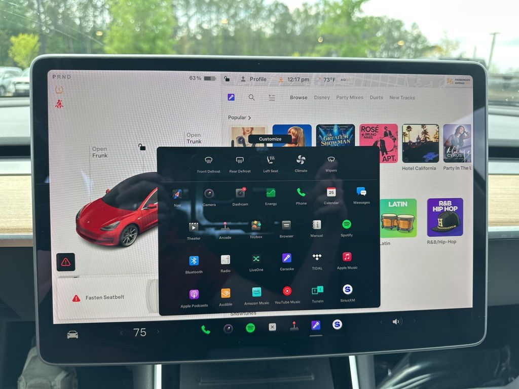 2018 Red Multi-Coat Tesla Model 3 Long Range AWD Sedan