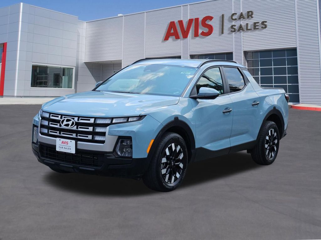 Blue / Stone 2025 Hyundai Santa Cruz SEL Crew Cab FWD Pickup Truck Front-Wheel Drive 8-Speed Automatic