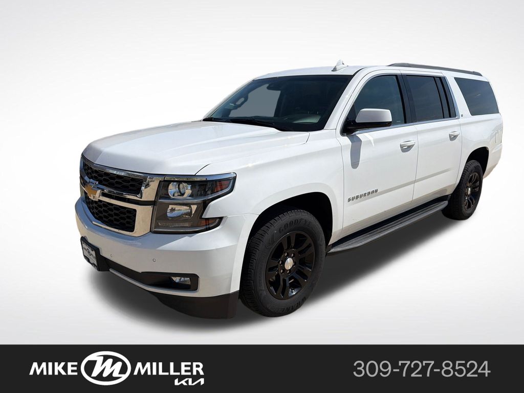 Summit White 2019 Chevrolet Suburban 1500 LT 4WD SUV / Crossover Four-Wheel Drive 6-Speed Automatic Overdrive