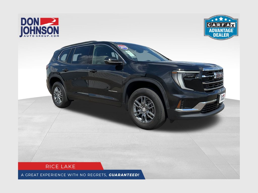 Black (Ebony Twilight Metallic) 2025 GMC Acadia SUV / Crossover Four-Wheel Drive 8-Speed Automatic