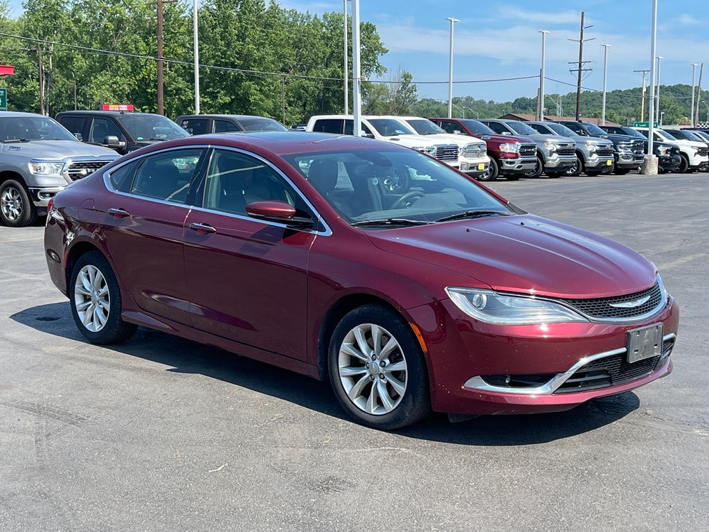 Velvet Red Pearlcoat 2015 Chrysler 200 Sedan Front-Wheel Drive 9-Speed Automatic