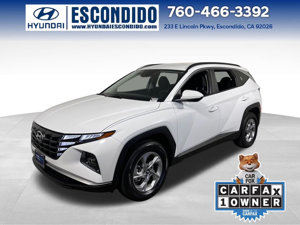 White Pearl 2024 Hyundai Tucson SUV / Crossover All-Wheel Drive 8-Speed Automatic