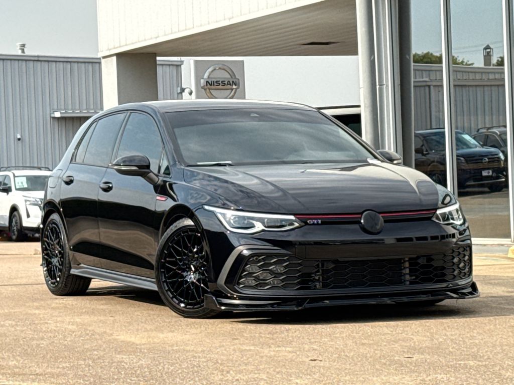 Deep Black 2024 Volkswagen Golf GTI Hatchback Front-Wheel Drive 7-Speed Dual Clutch