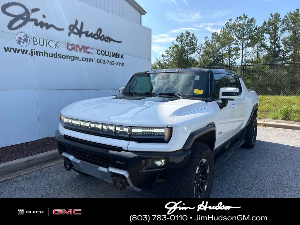 White 2023 GMC Hummer EV Pickup Pickup Truck All-Wheel Drive 1-Speed Automatic