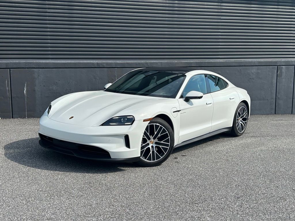 White 2025 Porsche Taycan   2-Speed Automatic