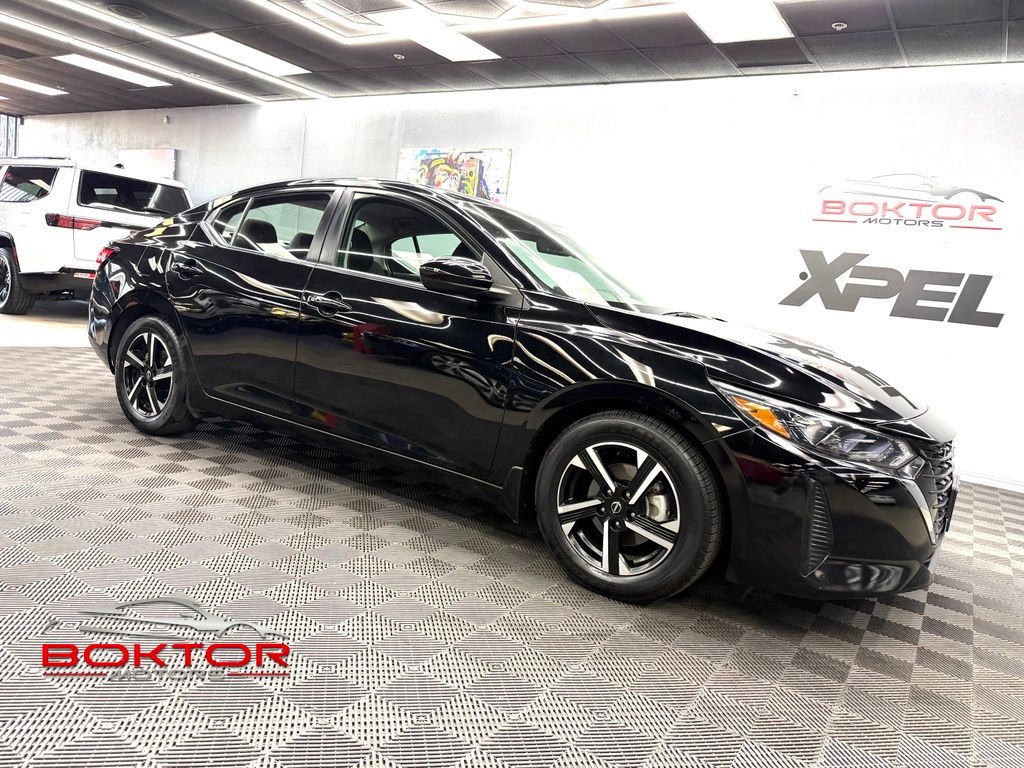 Super Black 2024 Nissan Sentra Sedan Front-Wheel Drive Continuously Variable Transmission