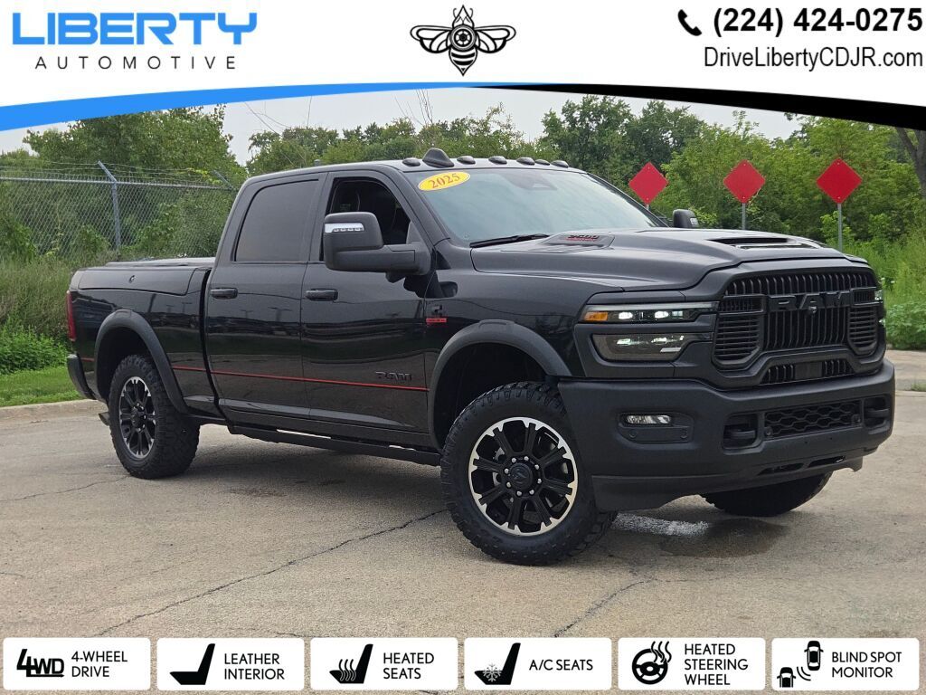 Diamond Black Crystal Pearlcoat 2025 RAM 2500 Pickup Truck Four-Wheel Drive 8-Speed Automatic
