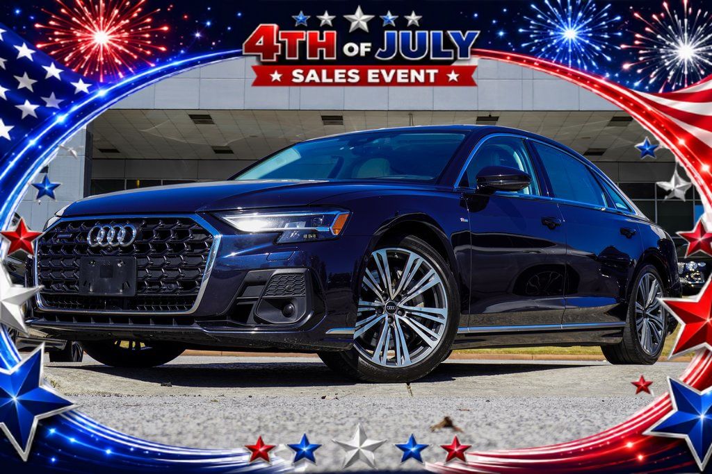 Blue Metallic 2022 Audi A8 Sedan All-Wheel Drive 8-Speed Automatic