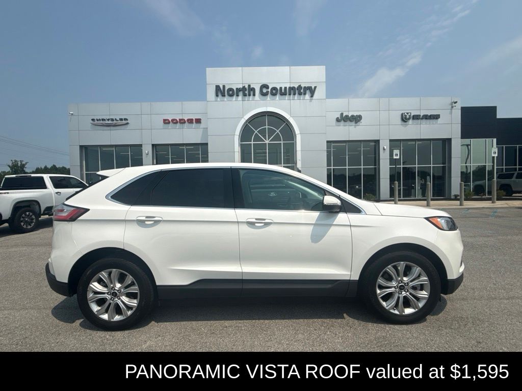 White Metallic 2024 Ford Edge SUV / Crossover All-Wheel Drive 8-Speed Automatic