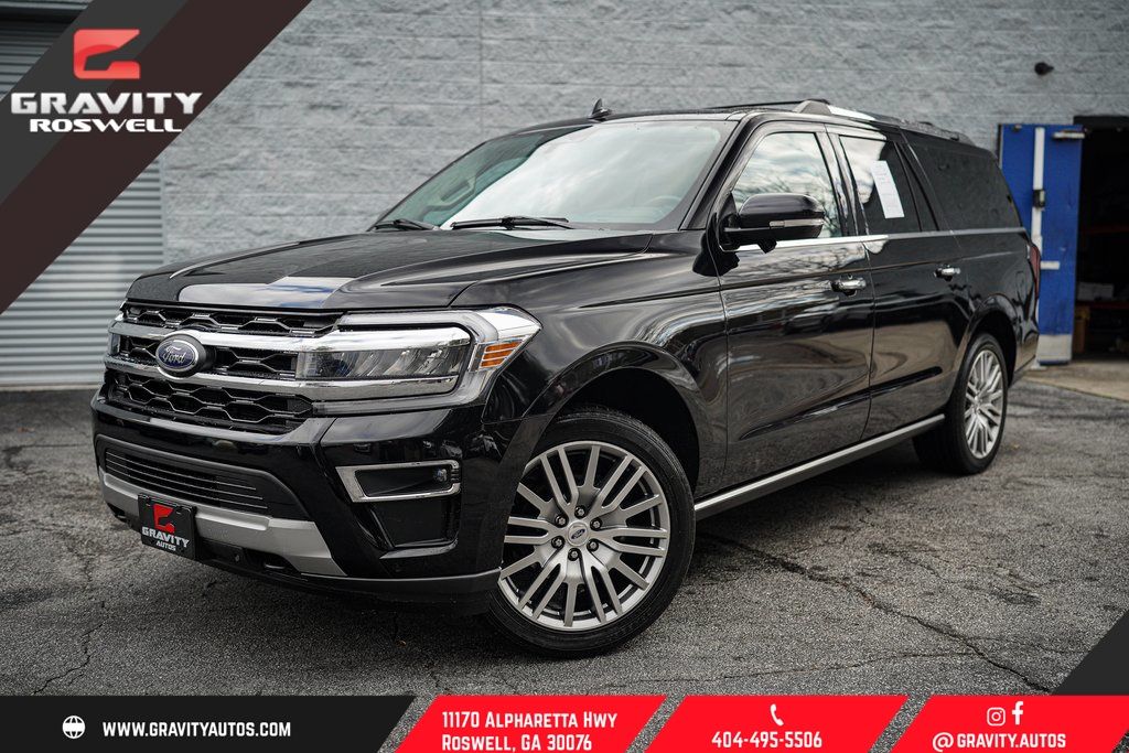 Agate Black Metallic 2022 Ford Expedition MAX Limited 4WD SUV / Crossover Four-Wheel Drive Automatic
